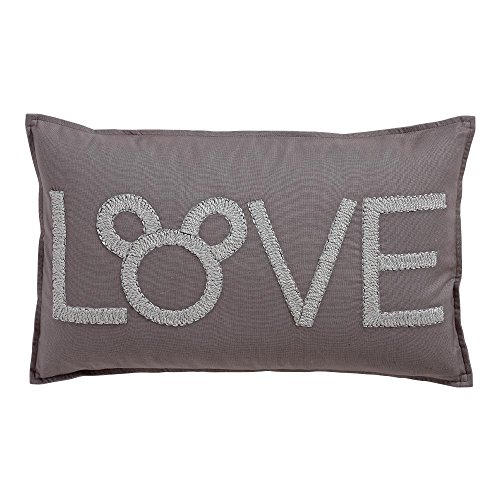 Ethan Allen | Disney Mickey Mouse Love Pillow, Silver