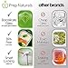 Prep Naturals Glass Meal Prep Containers Glass 2 Compartment (3 Pack) - Glass Food Storage Containers - Glass Storage Containers with Lids - Divided Glass Lunch Containers Food Container 24 Ounce