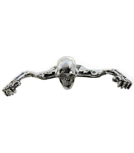 Chrome Skull Fender Ornament For Harley, Honda, Suzuki, Yamaha Motorcycles