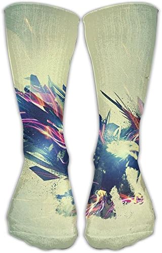 Unisex Tube Socks Crew Cool Eagle Art Painting Soccer Comfort Over The Calf Stockings For Sport And Travel