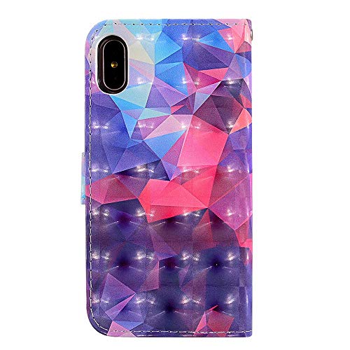 Ttimao Hoesje voor iphone X/XS Flip PU Lederen Portemonnee 3D-Patroon Etui Hoezen+1*Screen Protector met Magnetische… - Image 3