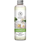 AROMATIKA Jasmine Essential Oil 200ml - Natural Reed Diffuser Refill for Long-Lasting Fragrance - Jasminum Officinale Oil - Air Freshener for Home, Office, Spa, Salon, Restaurant, Cafe, Bar
