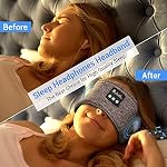 Sleep Headphones Bluetooth Headband Personalised Gifts - Wireless Soft Headphones for Sleeping Christmas Stocking… - Image 2