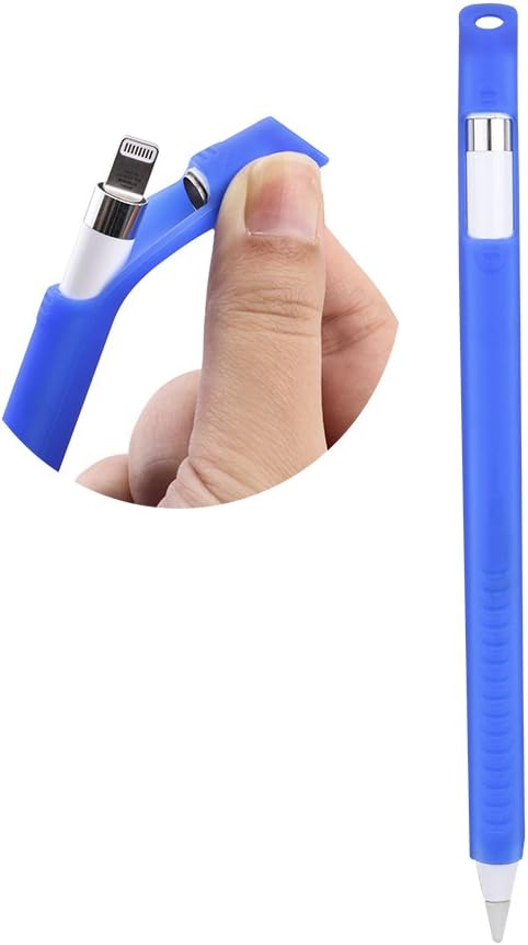 Amazon Com Leeko Skin Case Sleeve For Apple Pencil Triangular Design Apple Pencil Case Holder For 9 7 And 12 9 Inch Ipad Pro Apple Pencil Blue Computers Accessories