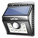 Litom Bright 8 LED Solar lights Motion Sensor Light Outdoor Solar Security Light for Garden Patio