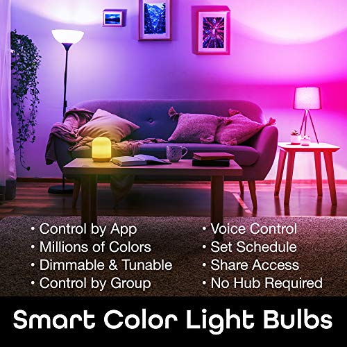 Geeni Prisma Plus 800 Wi-Fi LED Smart Light Bulb, Brighter Color & Tunable White (2700-6500K), 1-Pack, A19 60W, No Hub… - Image 2