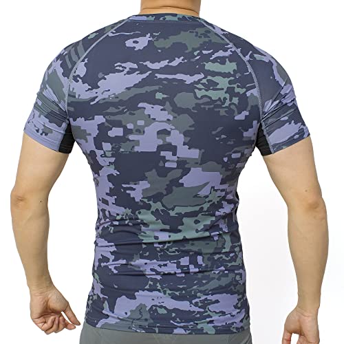 vf VFIT Men's Short-Sleeved Sports Fitness Breathable Quick-Drying Compression T-Shirt