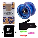 MAGICYOYO New K1 Spin ABS Yoyo New ABS Unresponsive Yoyo with Hubstacks+Glove, Bag, 3 Yo-Yo Strings