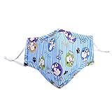 Ayygift 2pcs Pm2.5 Children's Cartoon Ski Face Mouth Muffle Mask Respiration Valve Windproof (Dog)