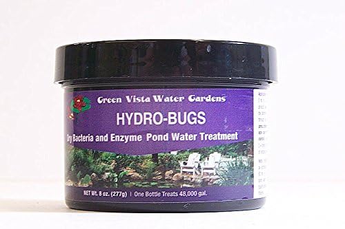 Green Vista Hydro-Bugs Dry Beneficial Bacteria - 8 Ounces - Pond Clarifier - Probiotic Treatment - Reduces Sludge, Fish Waste, Uneaten Food - Improves Water Quality and Clarity - Koi, Plant Safe