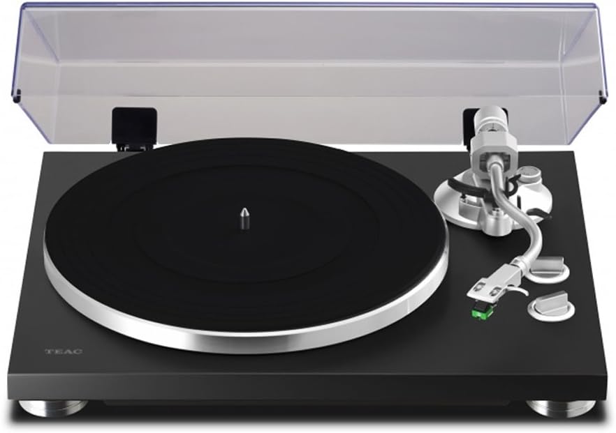 Teac TN-350-MB Satin Black 2-Speed Analog Turntable with USB Digital Output