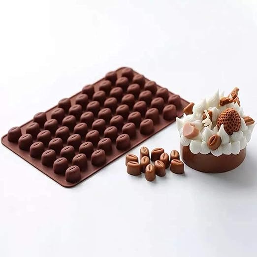 Buy AVMARK Coffee Bean Small Chocolate Mould/55 Cavity Cake Decoration