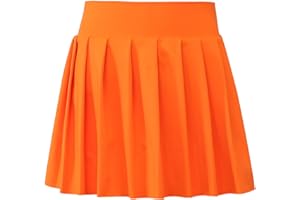 Bezioner Girls Tennis Skirt A-Line Pleated Skirt with Shorts Pocket Skort for Golf Athletic