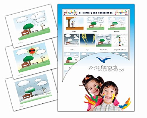 Tarjetas de vocabulario - Spanish Weather and Seasons Flashcards - El clima y las estaciones