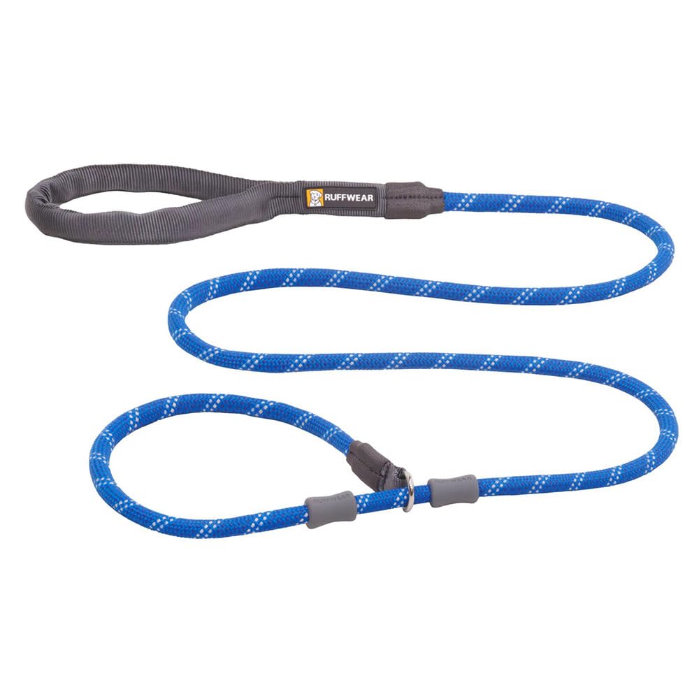 Ruffwear Just-a-Cinch 2-in-1 Dog Lead & Dog Collar, No Pull 1.5m Dog Leash, Lightweight & Heavy Duty Dog Lead, Short Anti Tangle Dog Walking & Anti Pull Dog Training Lead, Blue Pool