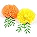 PAPER JAZZ Day of Dead Dia DE Los Muertos Marigold Pompom Flower Offer Rack Swirl Glitter mask Party Supplies Pack (Marigold)