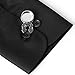 HJ Colorful Oil Drop Men Button Covers 10mm Round Substitute to Traditional Cufflinks (Colorful)