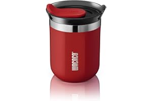 WACACO Octaroma Classico Vacuum Insulated Coffee Mug, Double-Wall Stainless Steel Travel Tumbler with Drinking Lid, 6 fl oz (