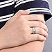 Three Keys Jewelry 8mm Imitated Meteorite Tungsten Wedding Ring Domed Mens Wedding Band Engagement Ring