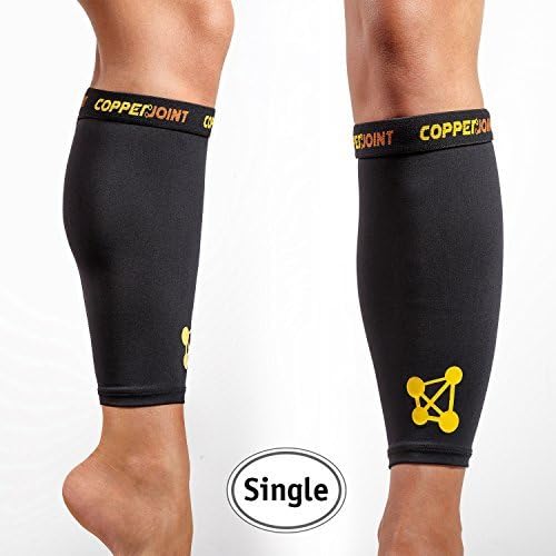 CopperJoint – Copper-Infused Compression Calf Sleeve, High-Performance, Breathable Design Promotes Proper Blood Flow to Help Improve Circulation for All Lifestyles, Single Sleeve