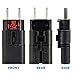ROAD WARRIOR Travel Plug Adapter for Europe/UK/Australia/China/USA Outlet, Compact Lightweight Japan-Designed, RWG01BK
