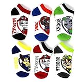 Paw Patrol Boys 6 pk Ankle Socks (4-6 (Shoe: 7-10)