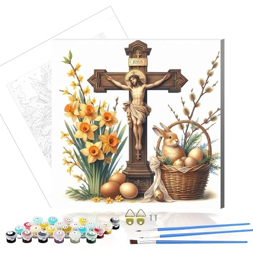 Crucifixion Scene with Easter Eggs