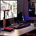 BEEXCELLENT USB Microphone for Computer Gaming Microphone for Laptop PC and PS4 Recording Mic with LED lights, Flexible Desktop Gaming Microphone USB Stand Holder for Gaming Headsets