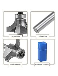 uxcell - Molde redondo de acero de tungsteno para fresado de carpintería (4 unidades)