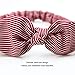 DRESHOW 6 Pack Knotted Bow Fashion Headband Rabbit ears Hairband Turban Headwrap Elastic Hair Accessories