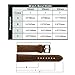 Ritche Leather strap Replacement Watch Bands Straps 22mm-Brown