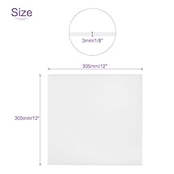 DMiotech 12 x 12 x 0.1 Inch Plastic UHMW