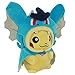 Generic Mega Pikachu Gyarados Capa Plush Toys Stuffed Doll With Badges Light Blue 8