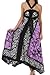 Sakkas Silky Wrap Halter Handkerchief Hem Maxi Dress