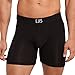 Ejis Sweatproof Mens Boxer Briefs Modal Pouch Underwear w Sweat Pads, Silver Treated to Fight Odor, Aluminum Free Alternative