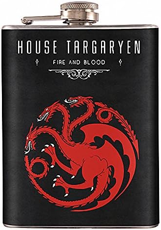 8oz - Game of Throne House Targaryen Liquor Hip Flask Stainless Steel (FK-0492)