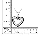 SILVER MOUNTAIN Two Tone 925 Sterling Silver Infinite Love Heart Pendant with CZ Necklace For Women, 18