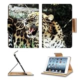 Leopard Aggression Angry Teeth Spotted Big Cat Apple Ipad Mini Flip Case Stand Smart Magnetic Cover Open Ports Customized Made To Order Support Ready Premium Deluxe Pu Leather 8 Inch (205Mm) X 5 1/2 Inch (140Mm) X 11/16 Inch (17Mm) Liil Ipad Mini Professional Ipadmini Cases Ipad_Mini Accessories Graphic Background Covers Designed Model Folio Sleeve Hd Template Designed Wallpaper Photo Jacket Wifi 16Gb 32Gb 64Gb Luxury Protector
