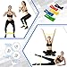 JOEYOUNG Exercise Resistance Loop Bands for Workout Stretching Home Fitness Physical Therapy Pilates Yoga Gym Great for Women & Men, Set of 5