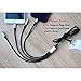 Multi Charger Cable ThinkANT 5FT Nylon Braided Universal 4 in 1 Multiple USB Charging Cord Adapter with 8Pin Plug x2/Type-c/Micro USB Port Connectors for Mobile Phones Tablets and More