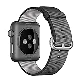 Woven Nylon Replacement Band for the Apple Watch by Pantheon, Women’s or Men’s, Strap fits the 38mm for Apple iWatch 1, 2, 3 and Nike edition
