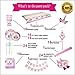Unicorn party supplies and decorations set 176 piece for birthday party-Serves 16 guests-birthday bunting,straws,blowouts whistles,Unicorn headband,pink satin sash for girls,Unicor (A-pink)