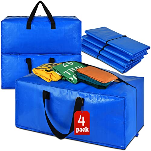 Moving Boxes Heavy Duty Extra Large Storage Bags, Blue Moving Bags