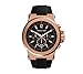 Michael Kors Men's Black and Rose Goldtone Dylan Watch