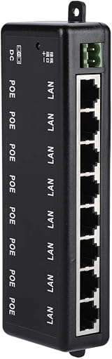 ASHATA 8 Port Passive PoE Injector DC12V-48V Power Over Ethernet Adapter Module view 6
