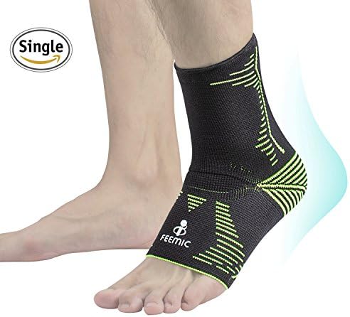 Ankle Brace Compression Support Sleeve for Basketball Running volleyball Sport,Breathable Ankle Support for Injury Recovery,Joint Pain,Swelling and Achilles Tendon Sprains (Medium)