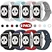 Muzzai Sport Band Compatible for Apple Watch Bands 40mm 44mm 38mm 42mm,Soft Silicone Strap Replacement Band Compatible for Apple Watch Sport Series 4,Series 3,Series 2,Series 1,S/M M/L,Women Man