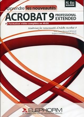 Apprendre Les Nouveautes Acrobat 9 Professional Extended Jean Renaud Boulay Amazon Fr Logiciels
