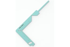 FEOXSHAL Book Cover Guide, 5-in-1 Bookbinding Kit, Stainless Book Binding Kits for Journal, Album, Planner, Calendar - Pastel Turquoise