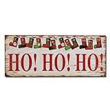 Adeco Decorative Christmas Wood Wall Sign Plaque 